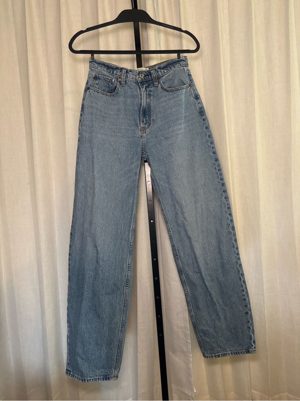 Abercrombie & Fitch Light Blue Straight-Leg Jeans